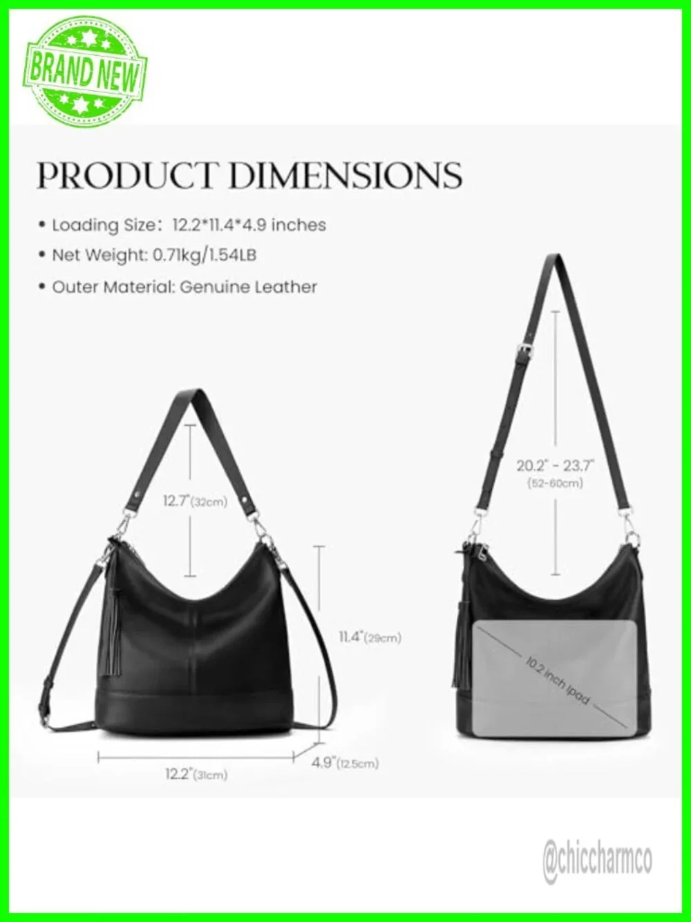 Genuine Leather Hobo Crossbody Bag for Women Soft Real Leather Bucket